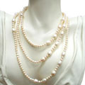 White Rice Freshwater Pearl Necklace (8-9 mm)
