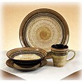 Cedar Wood 16-Piece Dinnerware Set