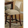 Taupe Microfiber Counter Stools (Set of 2)