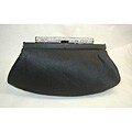 Aspects Black Satin Crystal Encrusted Clutch