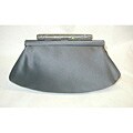 Aspects Silver Satin Crystal Encrusted Clutch