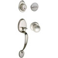 Nickel Entry Door Handleset Lock with Ball Knob