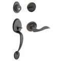 Bronze Entry Door Handleset Lock with Lever