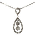 Maddy Emerson Silver and Diamond Loop Necklace (J-K, I2-3)