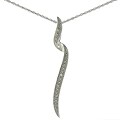 Maddy Emerson Sterling Silver Diamond Swirl Necklace