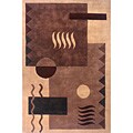 Hand-tufted Brown Tribal Wool Rug (3'6 x 5'6)
