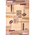 Hand-tufted Natural Leaf Wool Rug (2'6 x 8')