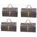 Black Iron Jewel Boxes (Set of 4)