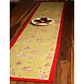 Apple Blossom Red/ Green Table Runner (16 in. x 72 in.)