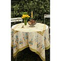 Iris Blue/ Green Tablecloth (71 in. Square)