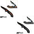 Moto Cross Flaming Folding Pocket Knife