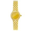 Geneve 14k Yellow Gold Women's Diamond Watch