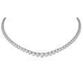 18k Gold 16 3/8ct TDW Diamond Riviera Necklace (G-H, VS2-SI1)