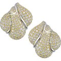 18k Gold 6ct TDW Diamond Seashell Earrings (G-H, VVS)