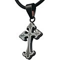 Stainless Steel Black Cross Necklace