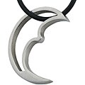 Stainless Steel Moon Crescent Pendant Necklace
