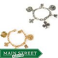 Sweet Romance Celtic Clovers Charm Bracelet