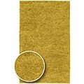 Hand-woven Retro Gold Wool Rug (3'6 x 5'6)