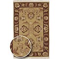 Hand-woven Santa Fe Collection Wool Rug (7' x 9')