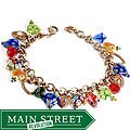 Sweet Romance Candy Glass Hearts Bracelet