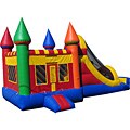 Commercial Grade Inflatable Rainbow Castle and Slide