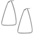 Sterling Silver Triangular Earrings
