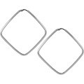 Sterling Silver Square Hoop Earrings