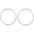 Sterling Silver Large Circle Hoop Earrings