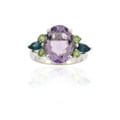 Sterling Silver Semi-precious Cocktail Ring