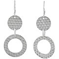 Sterling Silver Fashionable Circle Hoop Earrings