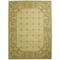 Courtyard Indoor/ Outdoor Regal Natural Rug (6'7 x 9'6)