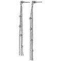 Stelring Silver Multi-strand Rolo Earrings