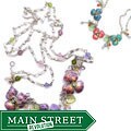 Sweet Romance Enamel Pansy Necklace