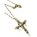 Sweet Romance Bethlehem Floral Cross Necklace