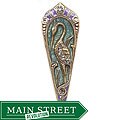 Sweet Romance Art Nouveau Crane Pin or Pendant