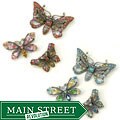 Sweet Romance French Butterfly Trio Pins