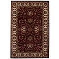 Hand-tufted Teresa Burgundy Wool Rug (8' Round)