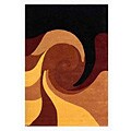 Hand-tufted Twister Wool Rug (8'9 x 13')