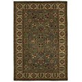 Hand-tufted Trisha Green Wool Rug (8' x 10'6)