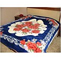 Detailed Red Rose Arrangement Blanket