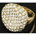 Goldtone Pave Style CZ Fashion Ring