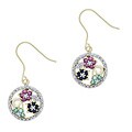 18k Gold over Sterling Silver Gemstone Earrings