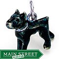 Sterling Silver Enamel Pit Bull Charm