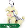 Sterling Silver Enamel Large Poodle Charm