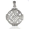 Silverplated Star and Cross Rhinestone Necklace