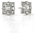 Iced-out Cold Blue Steel Earrings