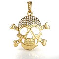 Goldplated Skull and Cross Bones Necklace