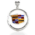 Goldplated Cadillac Multicolored CZ Pendant