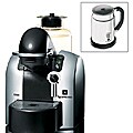 Nespresso D290 Chrome Espresso Maker and Aeroccino