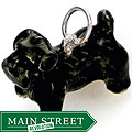 Sterling Silver Enamel Large Scottish Terrier Charm